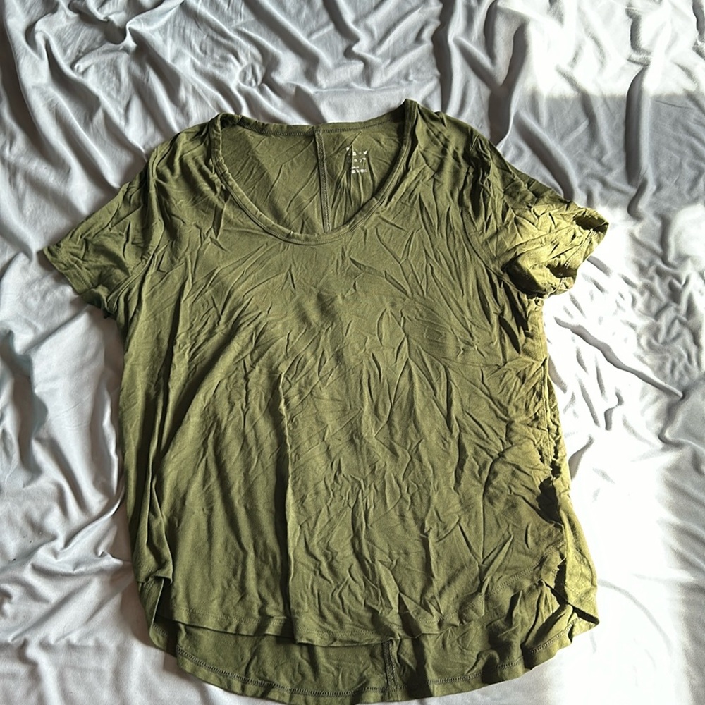 Olive green tee